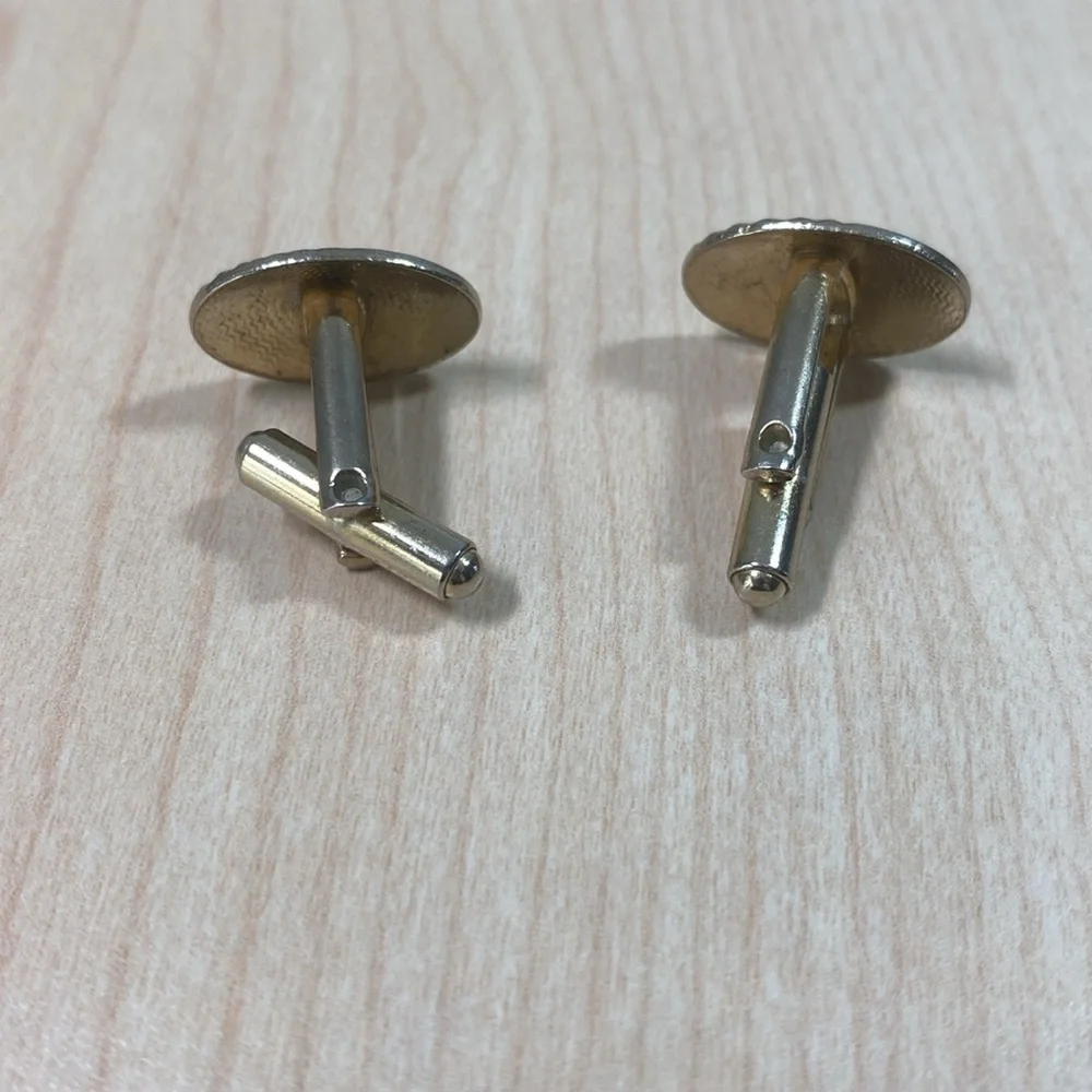 Vintage Ornate Engraved Metal Cufflinks